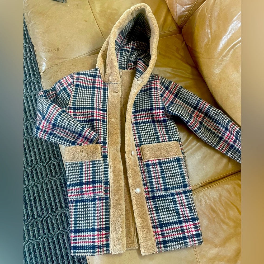 Girls Plaid Winter Jacket